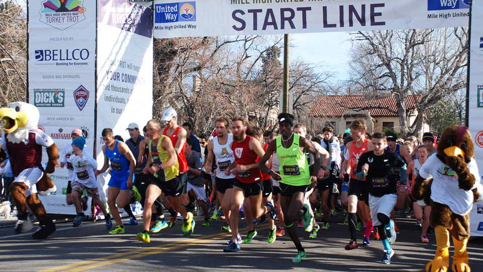 Turkey Trot starting line
