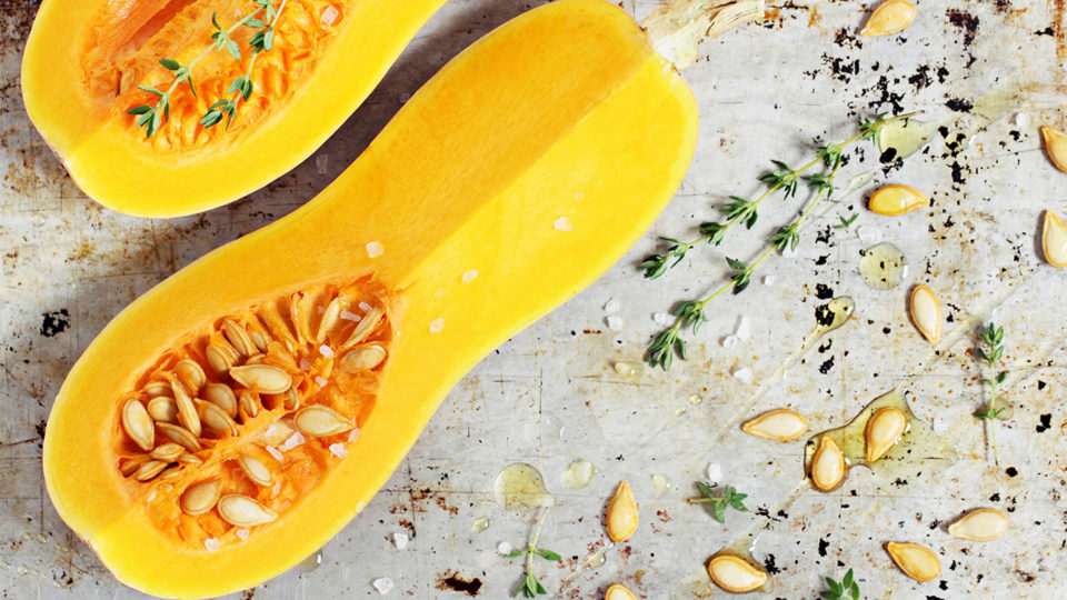 Fresh butternut squash.