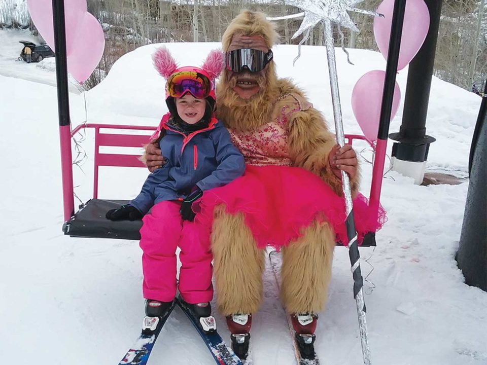 Pink Ski Lift