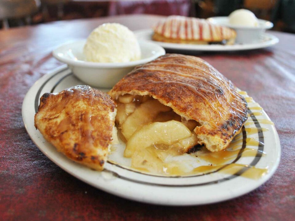 Apple pie calzone