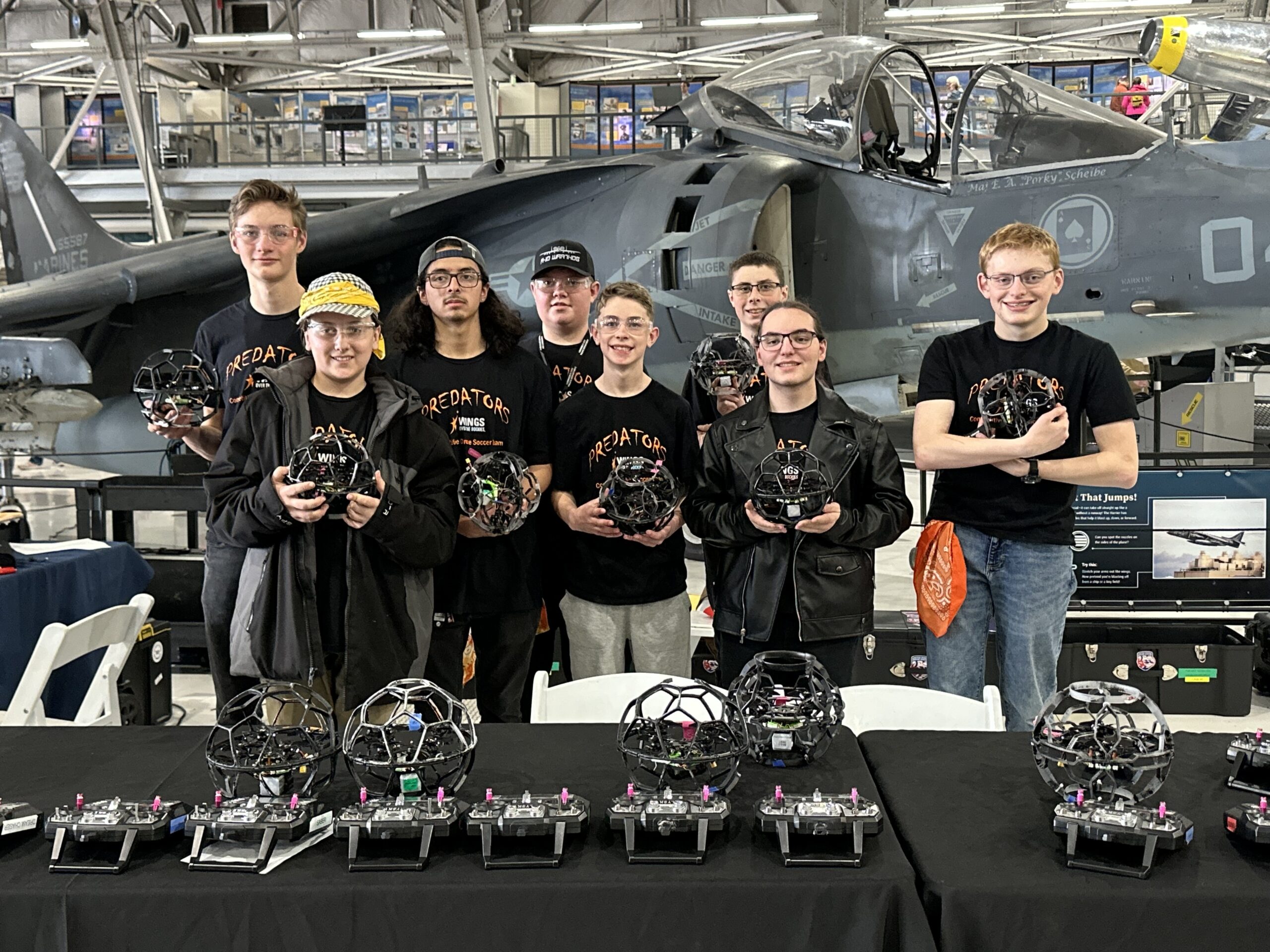 Local Students Take to the Air in Drone Soccer Tournament